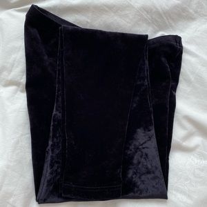 Velvet black leggings extra small